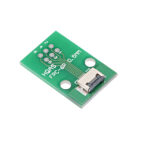 FFC / FPC 6 Pin Adapter Board 0.5mm to 2.54mm Soldered Connector