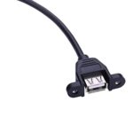 USB Female Panel Mount to Male USB Cable 50 Cm - Image 3