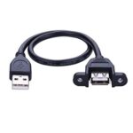 USB Female Panel Mount to Male USB Cable 50 Cm - Image 4