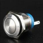 Ball Head Copper Contact 16MM Metal Button Switch Non-Latching Screw Terminal - Image 2