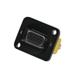 VGA 180 Degree Keystone Jack Panel Mount Connector