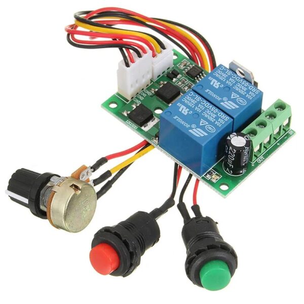 DC 6V 12V 24V PWM DC motor speed controller forward and reverse switch ...