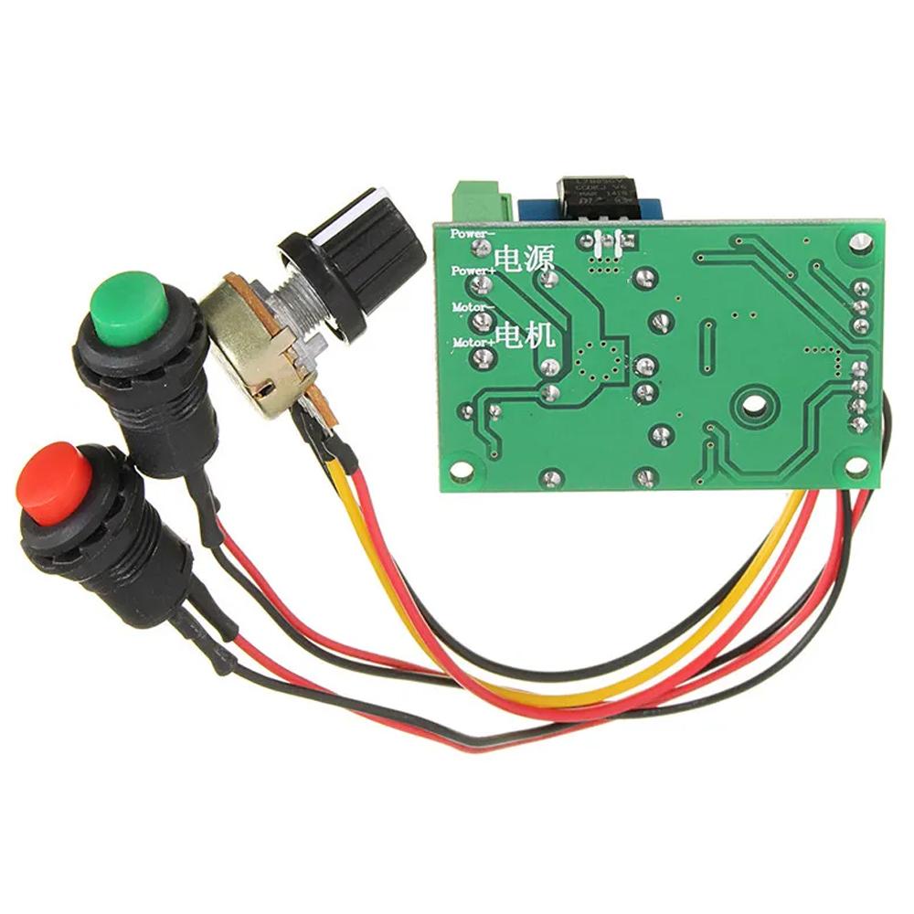DC 6V 12V 24V PWM DC motor speed controller forward and reverse switch ...