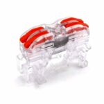 DIN Rail Mini Quick Wire Cable Connectors 2x2 Transparent