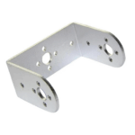 Aluminum Long U Brackets For Servo Silver/Black