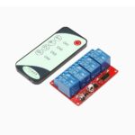 DC 5V 4 Channel IR Infrared Remote Control Switch High-current Relay Module Board LED Status Indicator