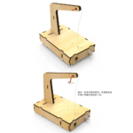Cutting Machine  DIY Assembly Model Children's Scientific Experiment Equipment Set Diy Kit Of MDF - Image 2
