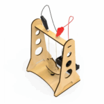 Monkey Electromagnetic Swing Assembly Set Model Children Scientific Experiment Equipment Set Diy Kit Of MDF - Image 4