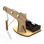 Electromagnetic Crane DIY Assembly Model Children's Scientific Experiment Equipment Set Diy Kit Of MDF