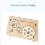 Gear Acceleration Gear Steam Up or Down Assembly Model DIY Kit Of MDF