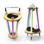 Graffiti Machine Painting Small Experiment Assembly Model DIY Kit Of MDF