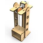 Elevator Friction Torque Principle Assembly Model DIY Kit Of MDF