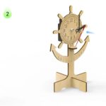 Single Pendulum Clock Assembly Set for Children's Scientific Experimental Equipment Set Diy Kit Of MDF - Image 2