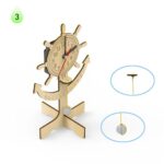 Single Pendulum Clock Assembly Set for Children's Scientific Experimental Equipment Set Diy Kit Of MDF - Image 3