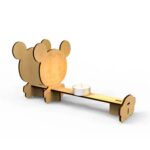 Small hole Candle Assembly Model DIY Kit Of MDF