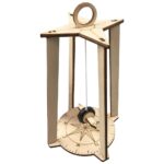 Wooden compass DIY Assembly Model Children's Scientific Experiment Equipment Set Diy Kit Of MDF - Image 2