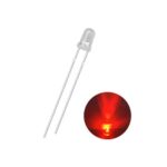 3MM Red On-Off Led (25 Pieces)