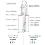 8mm LED Red (5pcs) - Image 4