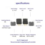 Amass XT60H Male-Female Connector Black Pair with Housing - 1Pair - Image 3