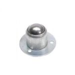 Caster wheel with metal ball