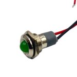 14mm 220v Green Light Spherical shape metal indicator lamp