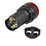 Green AC/DC12V 16mm AD16-16SM LED Signal Indicator Built-in Buzzer - Image 2