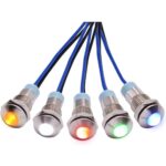 8mm 3V-6V Red Spherical Metal Indicator Light - Image 2