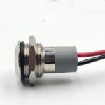 14mm 12-24v White Light Flat head metal indicator lamp - Image 2