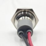 14mm 12-24v White Light Flat head metal indicator lamp - Image 3