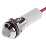 14mm 220v White Light Spherical shape metal indicator lamp