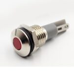 10mm 3-6v Red Light Flat head metal indicator lamp