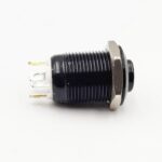 High Head 12mm 3-6v Power Non-Latching Blue 4-Pins Black Oxide Metal Switch - Image 2