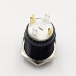High Head 12mm 3-6v Power Non-Latching Blue 4-Pins Black Oxide Metal Switch - Image 4
