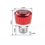 19mm 1NC Metal Emergency Stop Push Switch F Rotary - Image 3