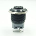 High Head 19mm 220V Green Power Latching 5-Pins Switch Black oxide Switch - Image 2