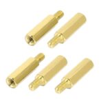 M3 X 6mm Male to female Brass Hex Threaded Pillar Standoff Spacer (pack of 10) - Image 3