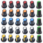 Potentiometer Knob Rotary Switch Cap White Color- Pack of 5 Pcs - Image 3