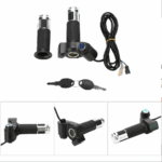 Electric bicycle twist throttle 36V (SILVER) with LCD battery display and key lock - Image 4