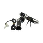 Electric bicycle twist throttle 12V (SILVER) with LCD battery display and key lock