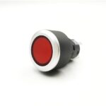 22mm 220V 5 Pins Red Colour Flat Head Plastic Latching Switch.