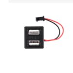 Double-Layer USB Female Charging Power Socket With Cable Connector Flat - Image 2