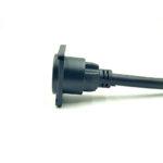 Panel Mount Female HDMI to Cable male HDMI Connector D-Type - Image 3