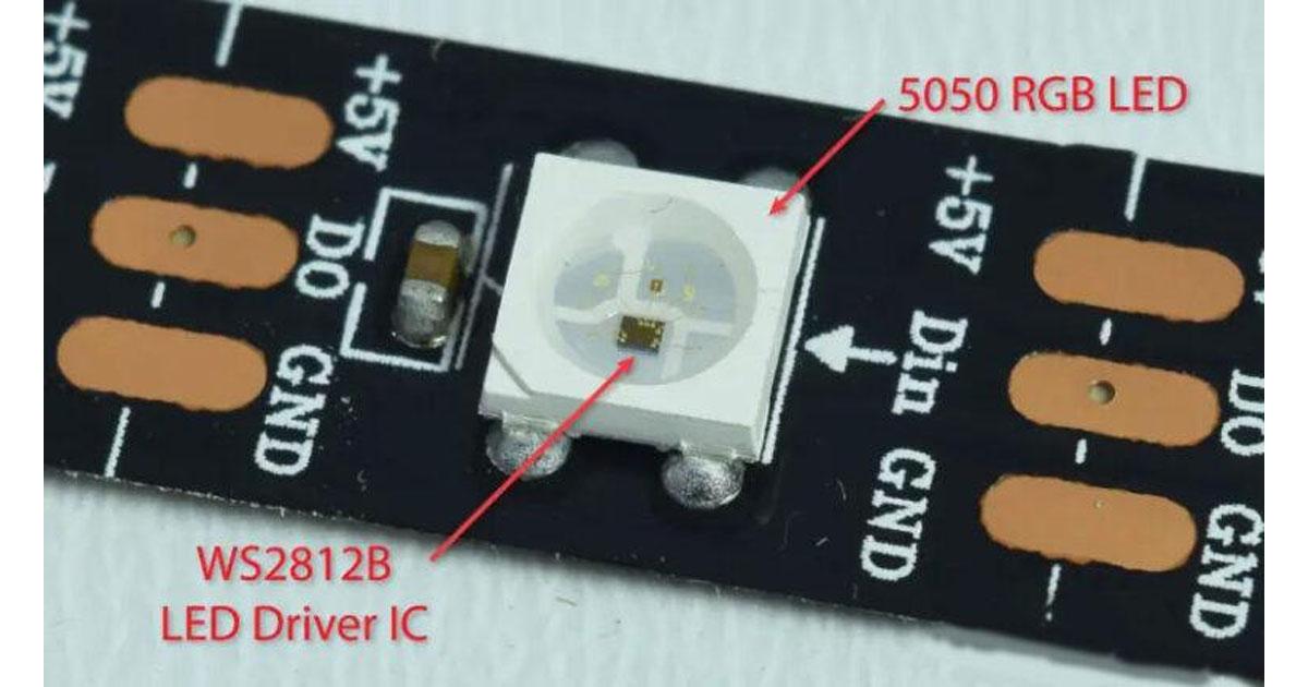 How To Control WS2812B Individually Addressable LEDs using Arduino
