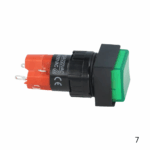 ONPOW 16mm Square Green PUSH ON PUSH OFF Button Switch - Image 6
