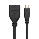 Micro HDMI Male to HDMI Female  10cm High Speed Adapter Cord Extension Lead Cable - Image 2
