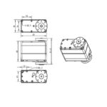 Servo RDS51160 24V 160KG 270° Metal Gear Digital Servo Motor Arduino High Torque - Image 5