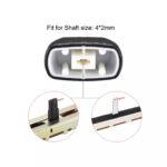 Knob Cap for 4mm Shaft Slide Pot Potentiometer - White Pack of 5 - Image 3