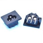 Card-Type C6 Inlet Jack DB-6 Connector AC Socket 24*31 MM Panel Mount PCB Female Power