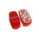 Knob Cap for 4mm Shaft Slide Pot Potentiometer - Red Pack of 5