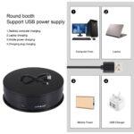 PULUZ 15cm USB Electric Rotating Turntable Display Stand Video Shooting Props Turntable for Photography, Load 1-5kg(Black) - Image 4